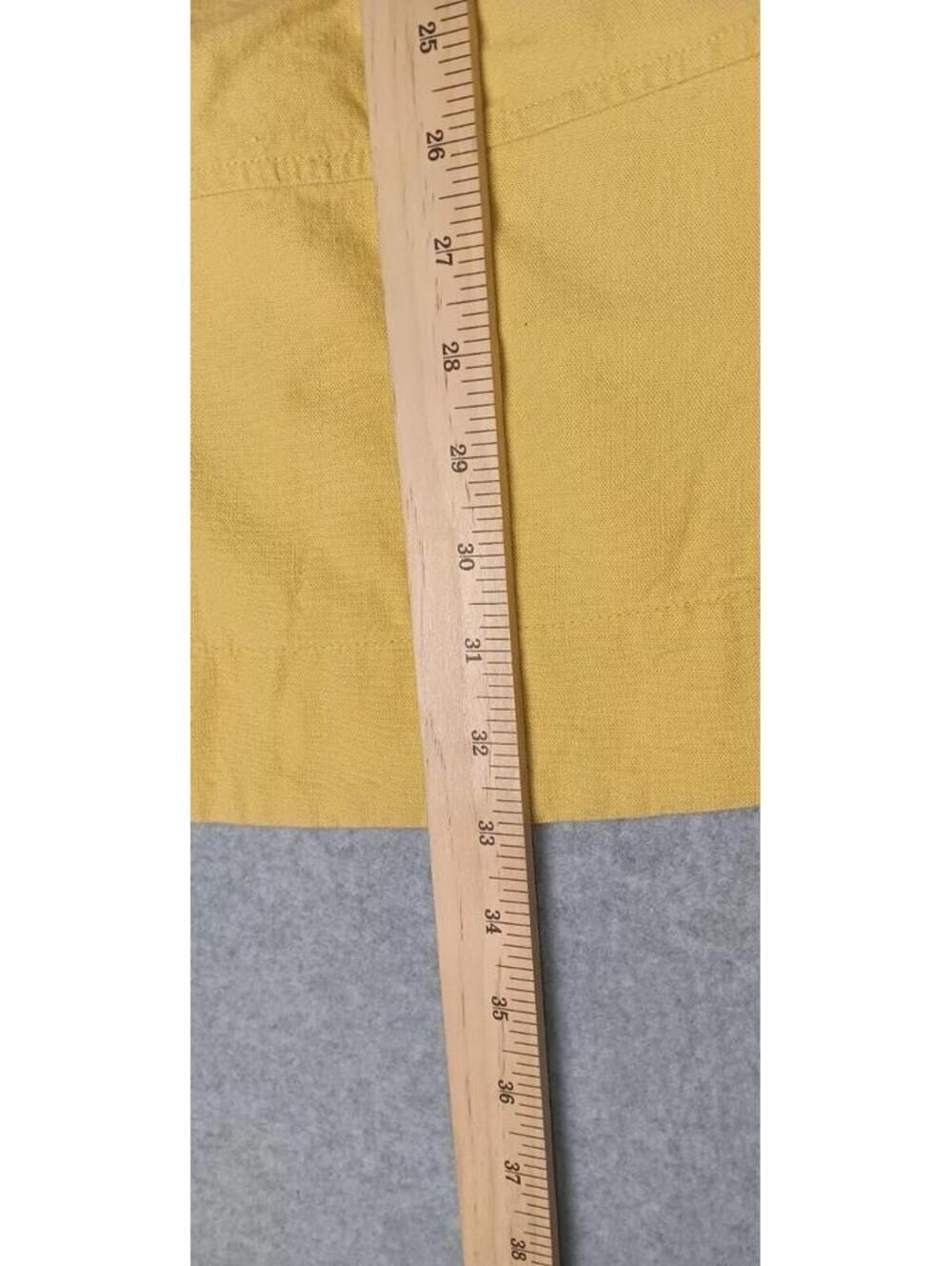 Free Assembly Sleeveless Linen Blend Blouse Womens Size Large Yellow Adjustable - Picture 4 of 11
